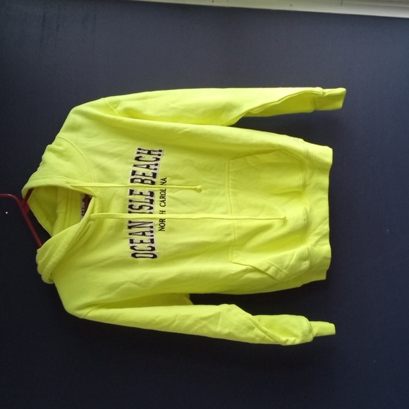 Ocean Isle Beach Tops - GUC Ocean Isle Beach Neon Yellow 💛 Hoodie size small